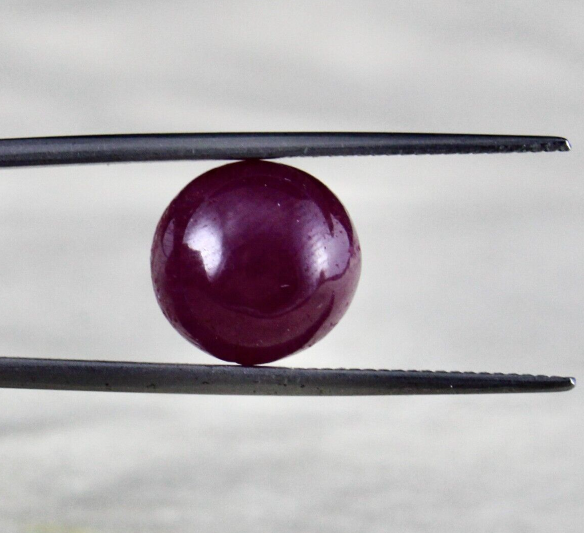 Certified Natural Ruby Cabochon 10.74 Cts Gemstone Designing Pendant Ring