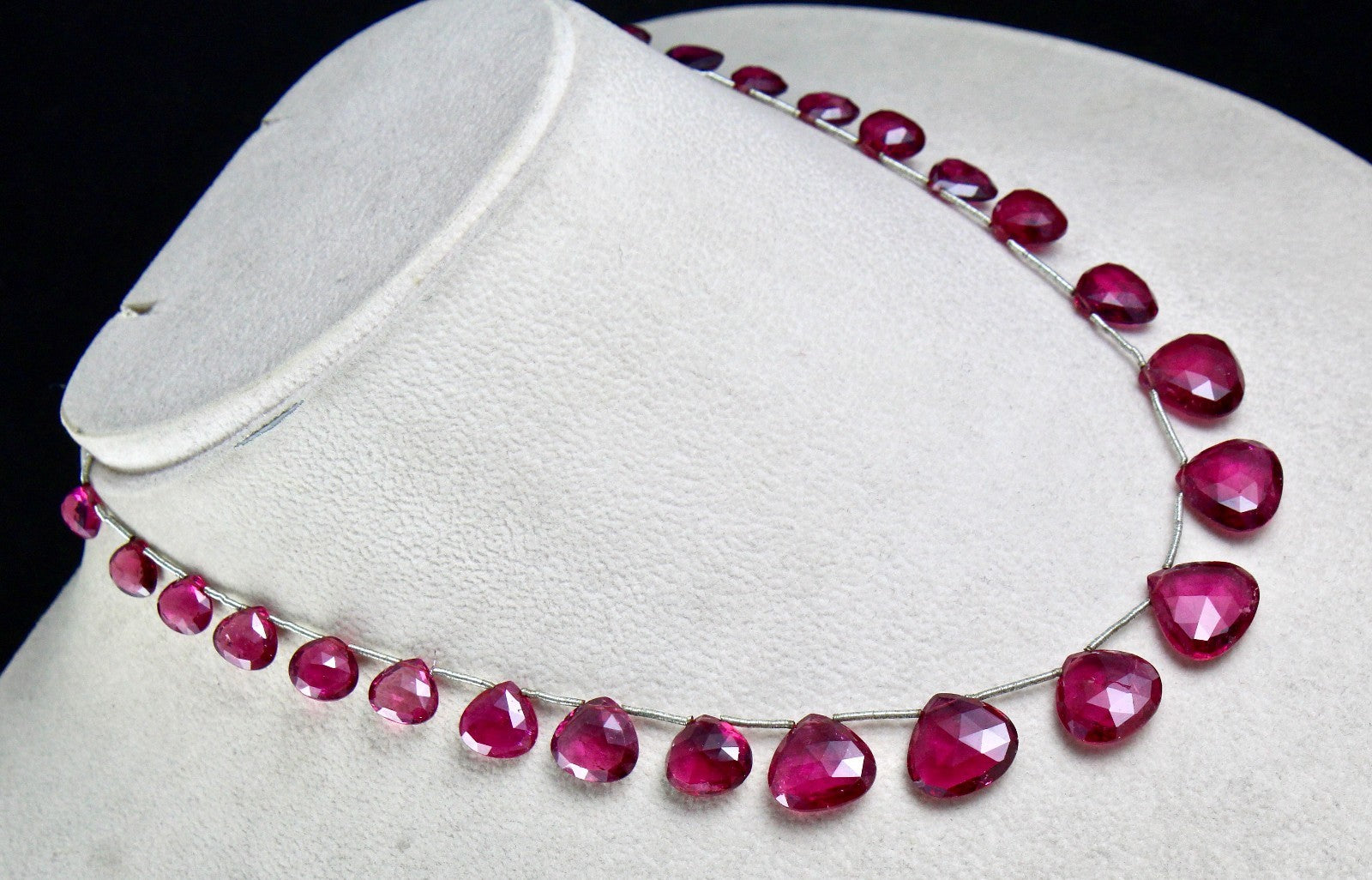 Certified Natural Pink Tourmaline 97.20 Ct Rubellite Gemstone Necklace