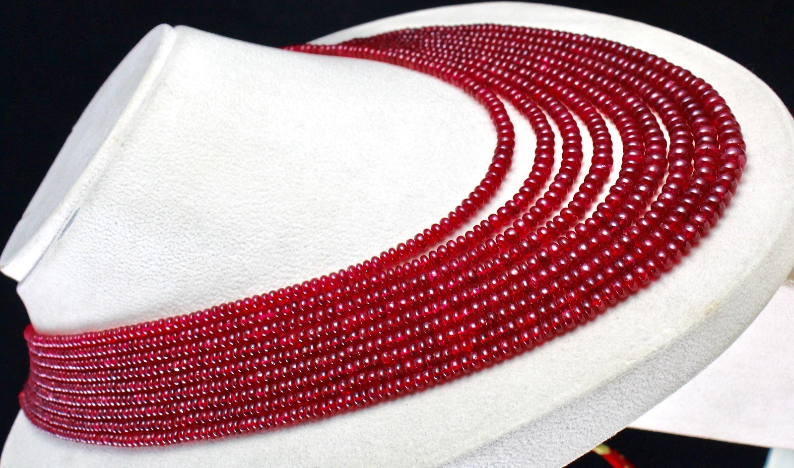 Certified Spinel Beads Necklace 9 L 732 Ct Natural Gemstone Important For Women