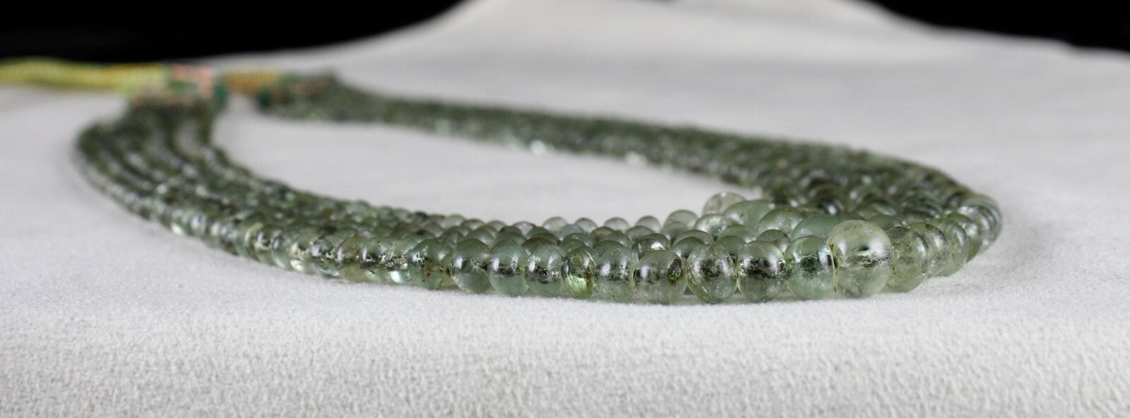 Certified Antique Old Natural Emerald Necklace Beads 5 L 249 Cts Gemstone