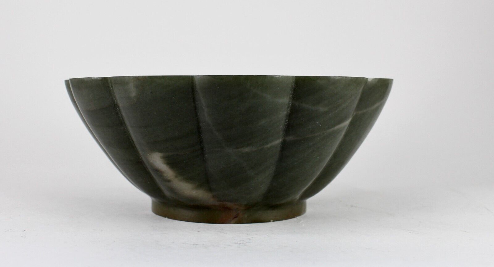 NATURAL GREEN AGATE CARVED ROUND 2320 CARATS BIG GEMSTONE BOWL FOR HOME DECOR