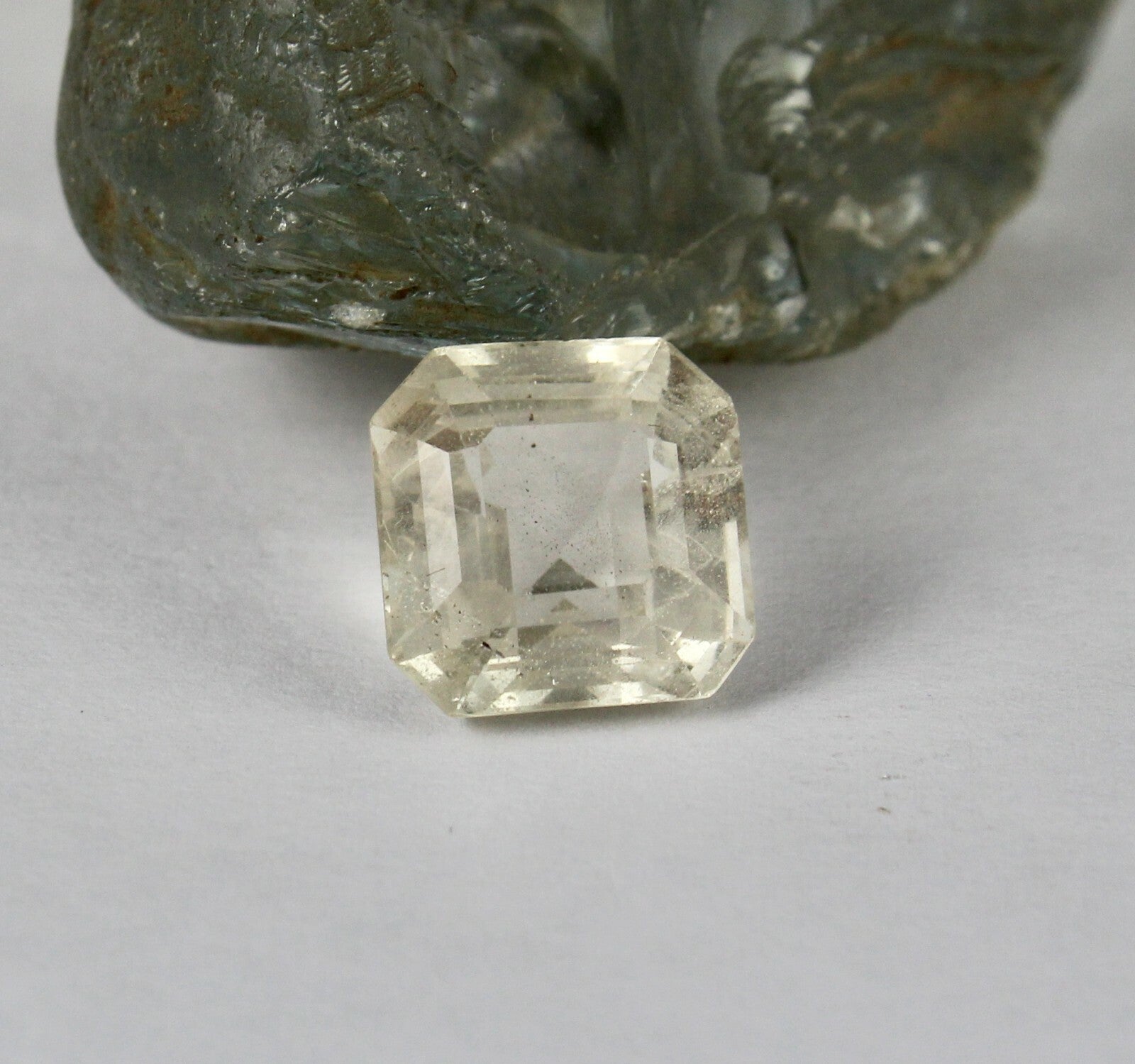 Certified Natural Unheated Yellow Sapphire 10.70ct Octagon Sterling Silver Ring