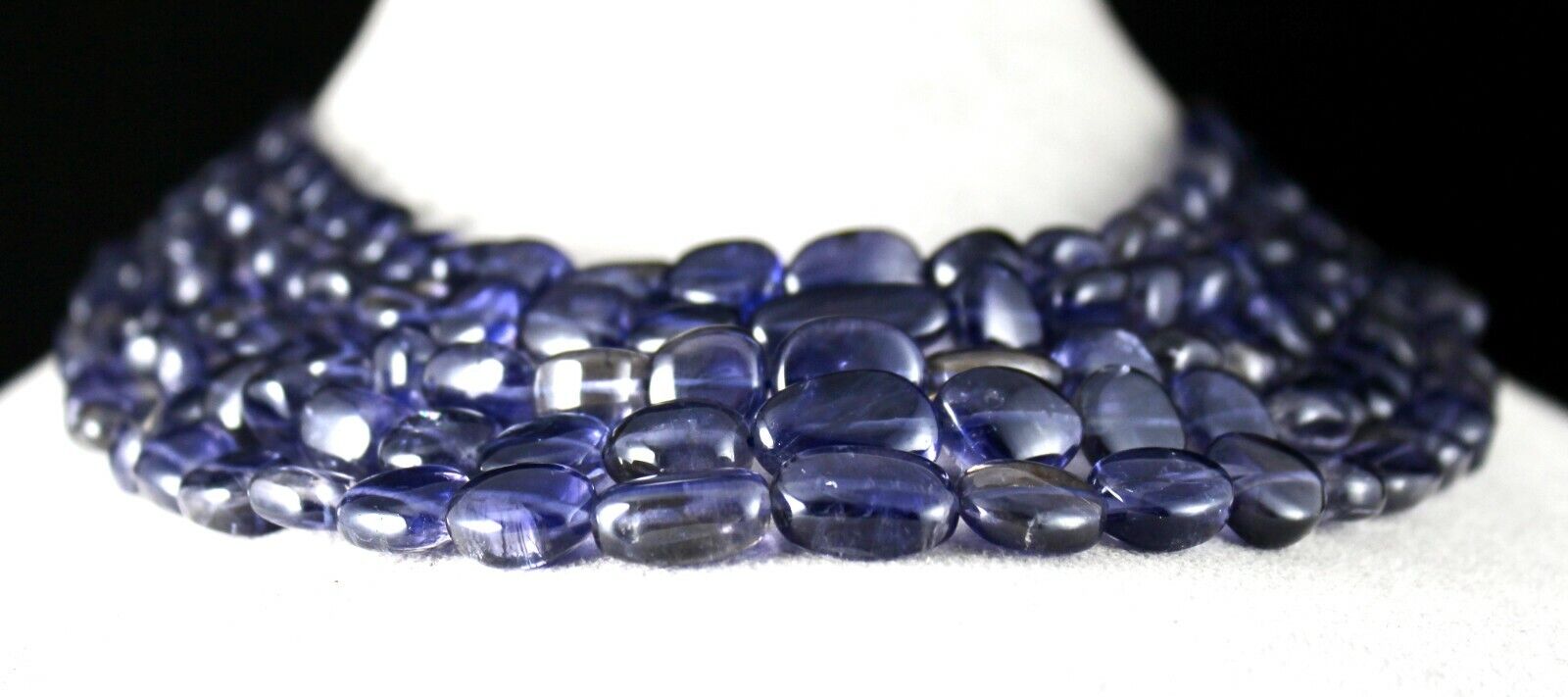 Natural Iolite Cabochon 5 L 846 Ct Finest Blue Gemstone Estate Party Necklace