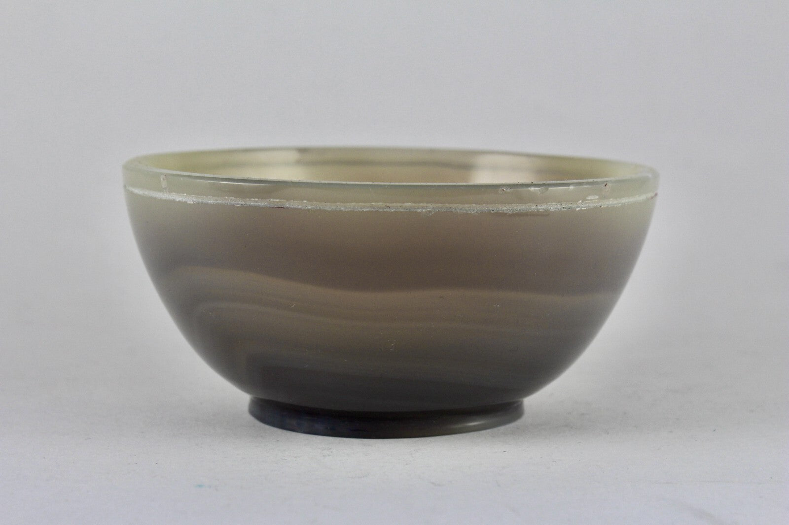 Natural Chalcedony Bowl 960ct Home Decor Hand Crafted Carved Round Designer