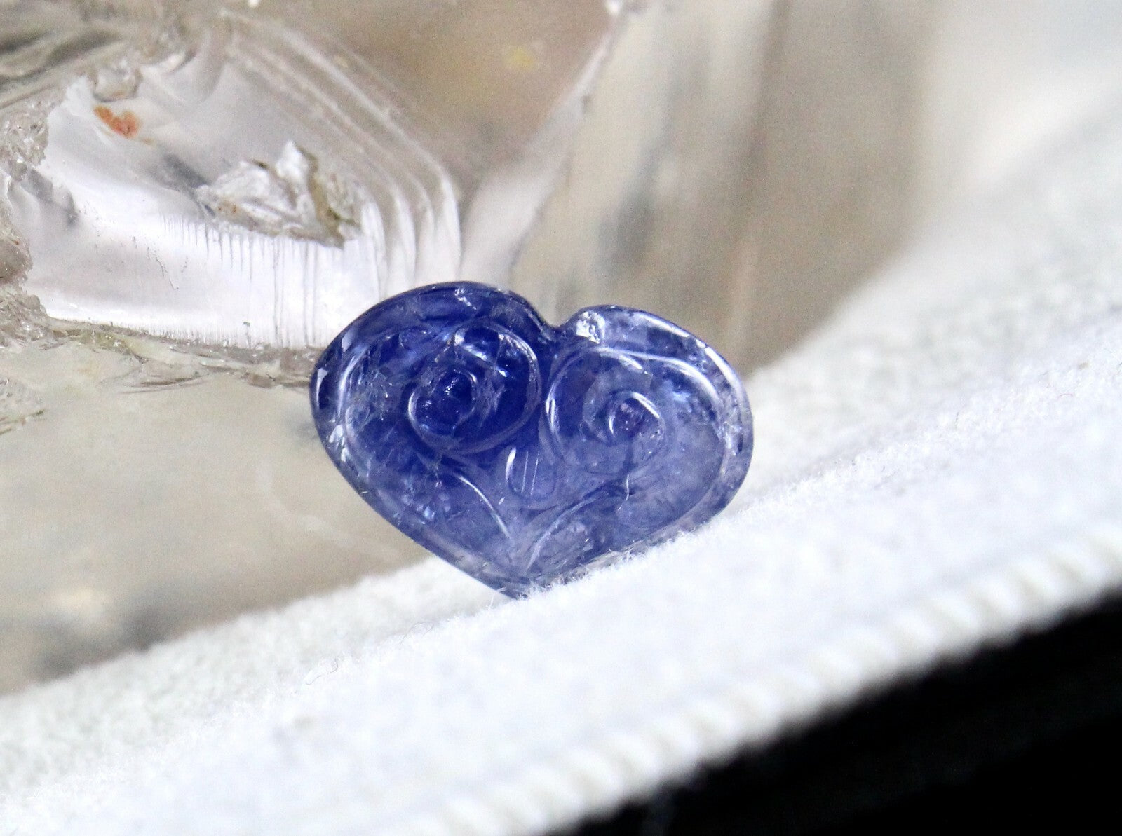 Certified Natural Untreated Blue Sapphire 17.52ct Carved 2pcs Ring Pendant