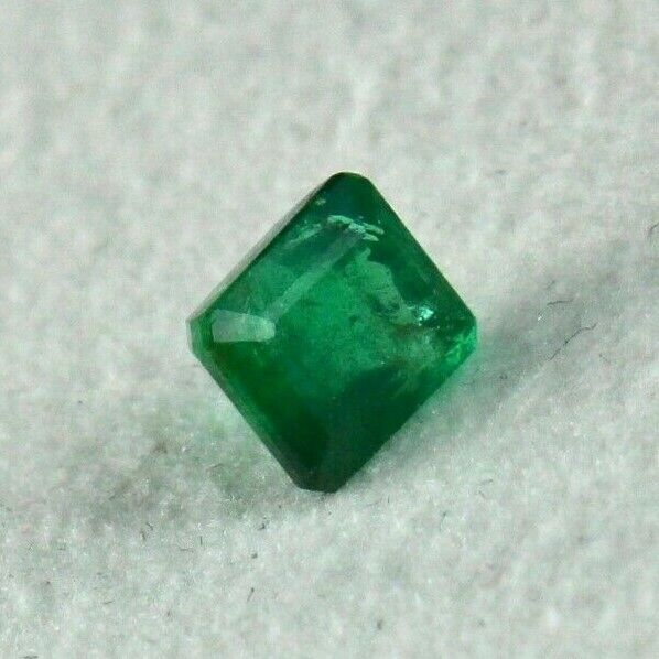 Rare Natural Untreated Zambian Emerald Octagon Cut 1.35 Ct Gemstone Ring Pendant