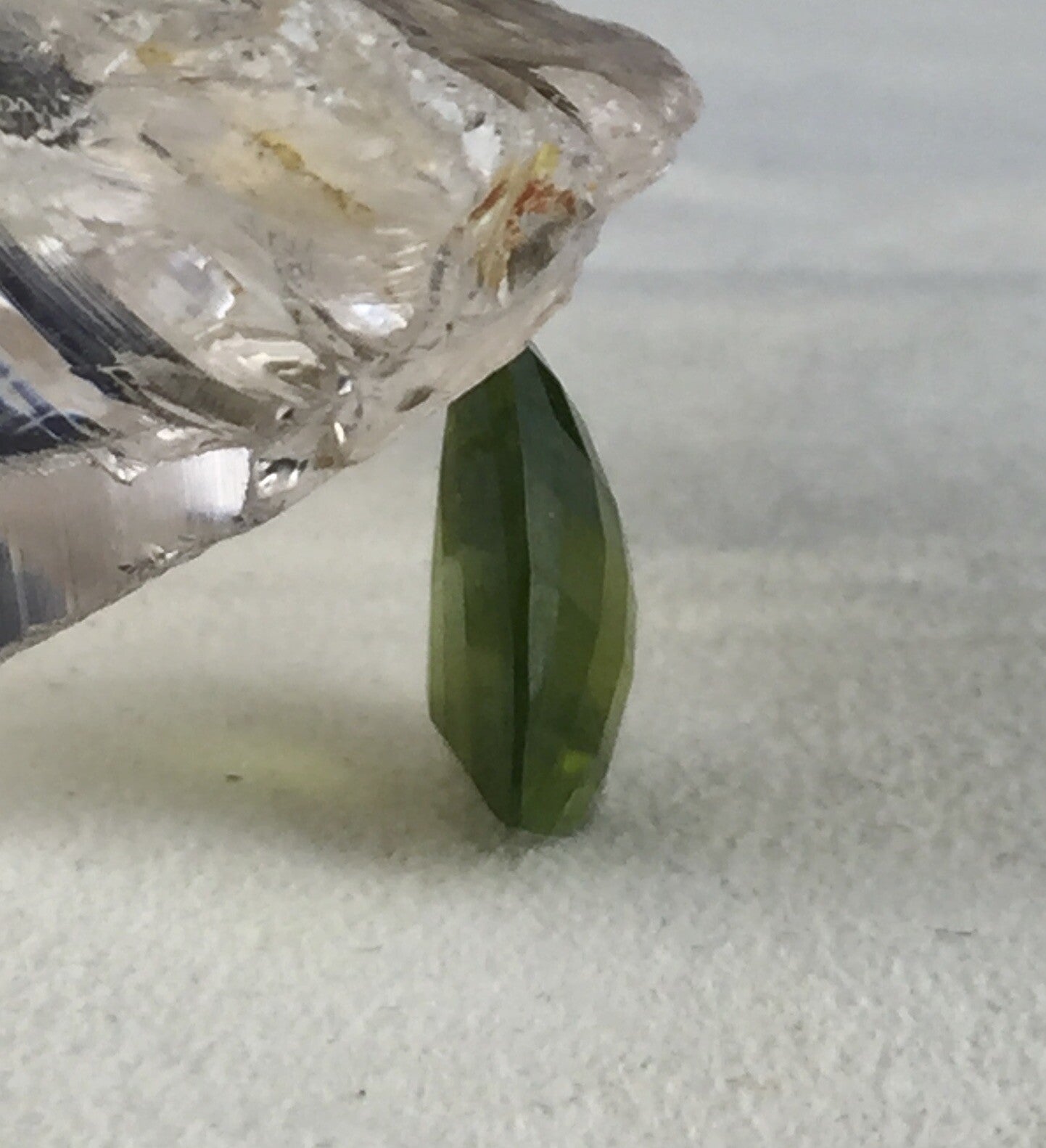 Natural Green Vesuvianite Idocrase 8.24 Ct Gemstone Fancy Cut Ring Pendant Stone