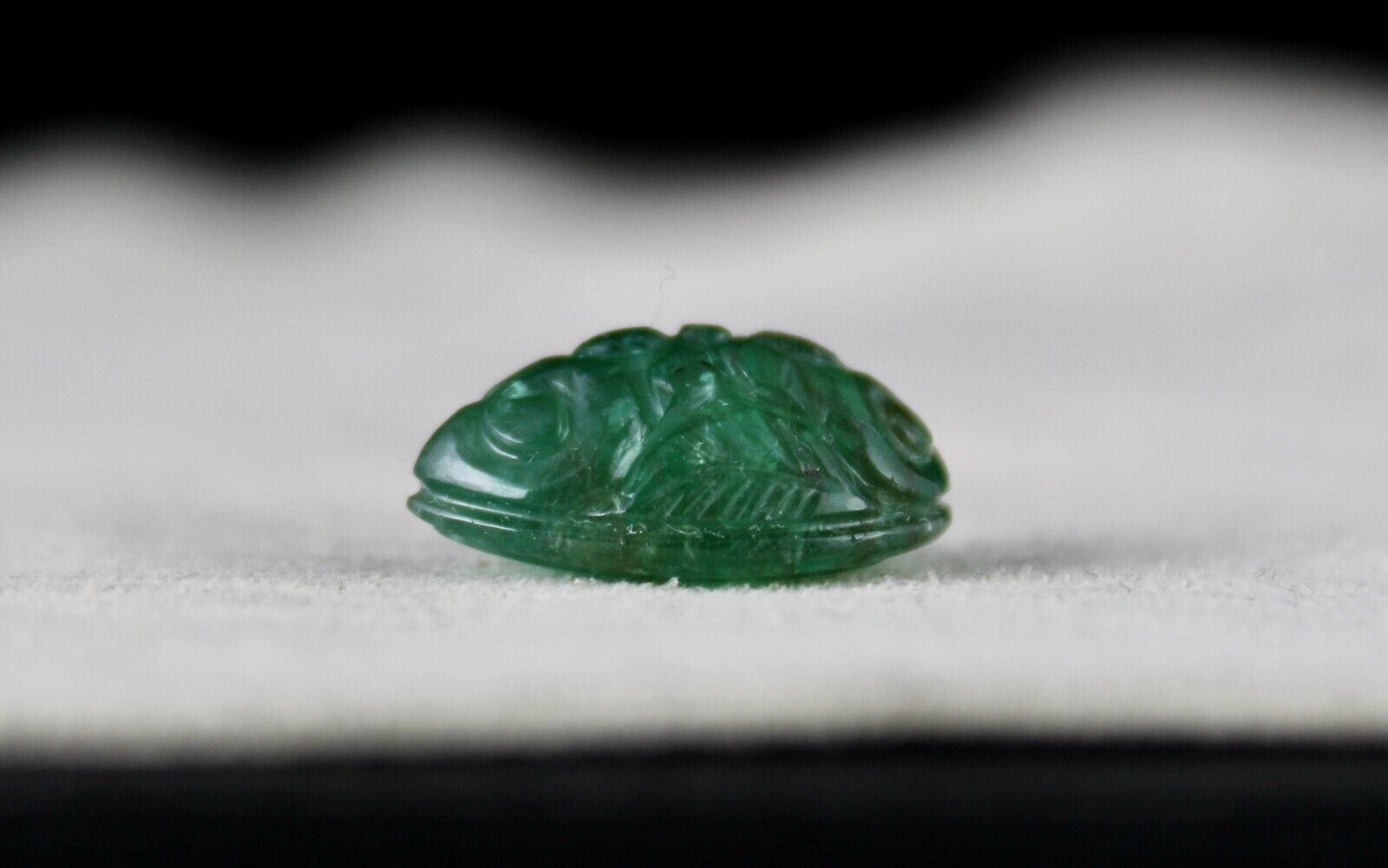 NATURAL ZAMBIAN EMERALD PEAR CARVED 14.94 CARATS GEMSTONE FOR RING PENDANT