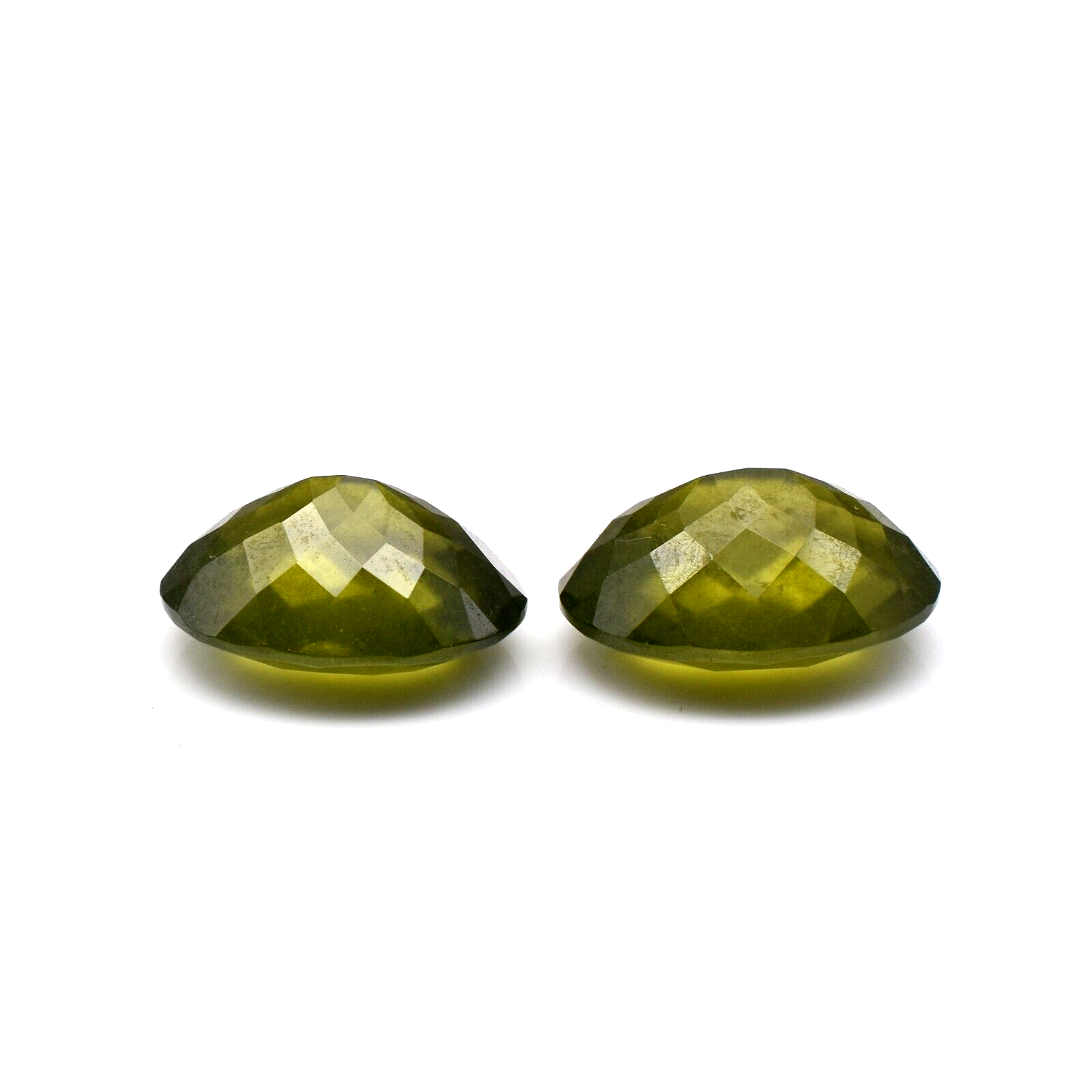 Natural Vesuvianite Idocrase 23.74 Ct Oval Gemstones 2 Pc For Earring Design