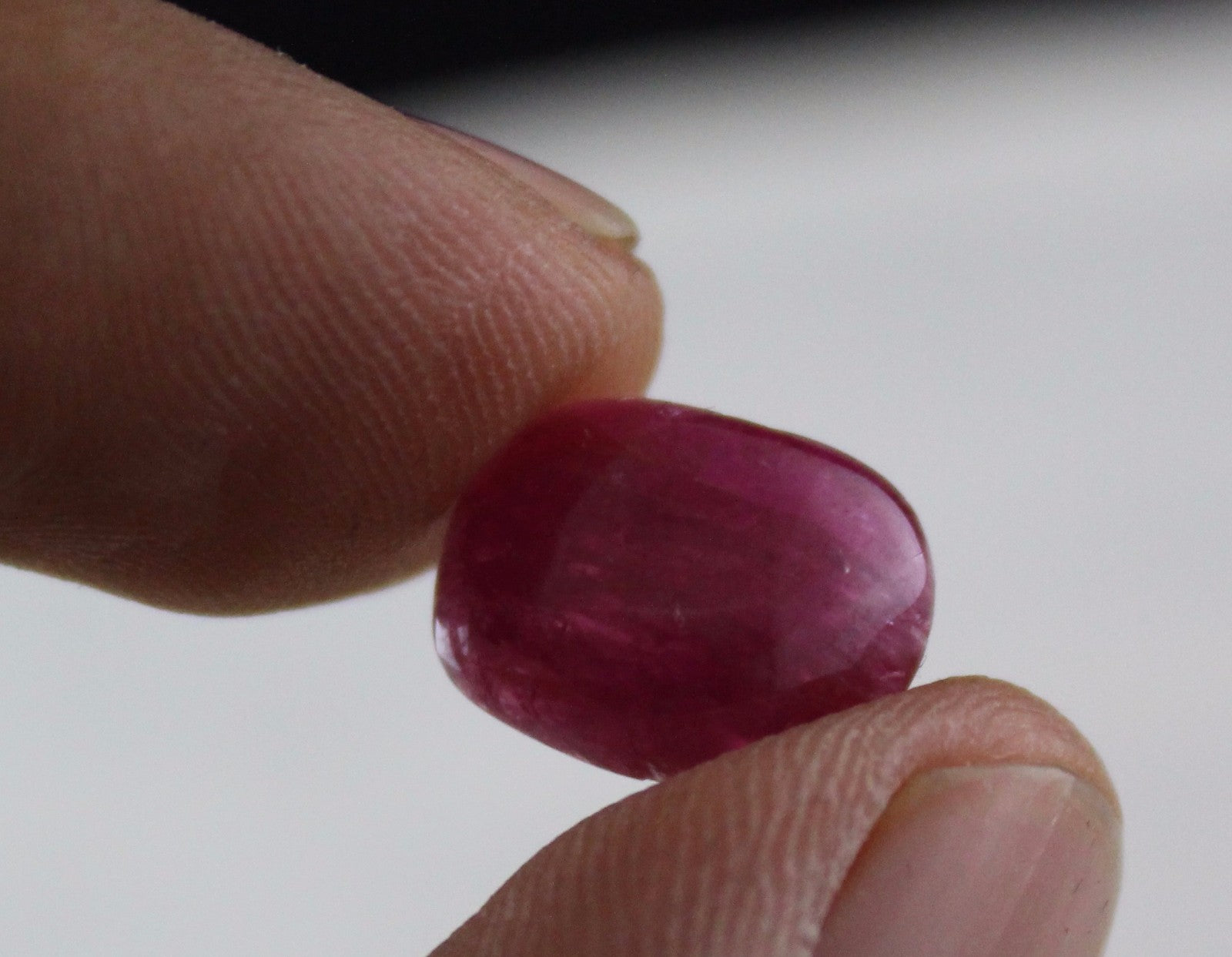 Certified Natural Burma Ruby 8.56 Ct Rectangle Cabochon Gemstone Ring Pendant