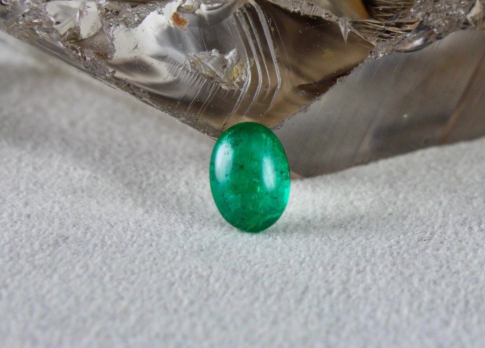 Certified Natural Zambian Emerald Oval Cabochon 2.20 Ct Gemstone Ring Pendant