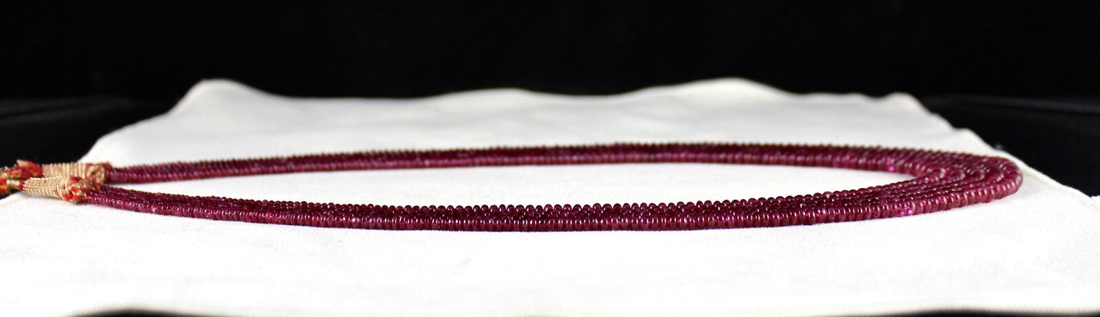 Certified Natural Glass Filled Ruby Beads Necklace 466 Ct Gemstone, For Women