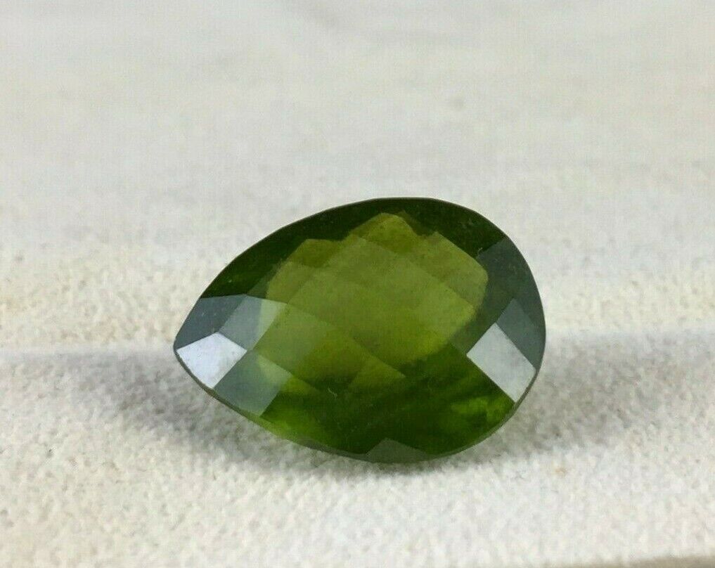 NATURAL GREEN VESUVIANITE IDOCRASE PEAR CUT 16.06 CTS GEMSTONE FOR RING PENDANT