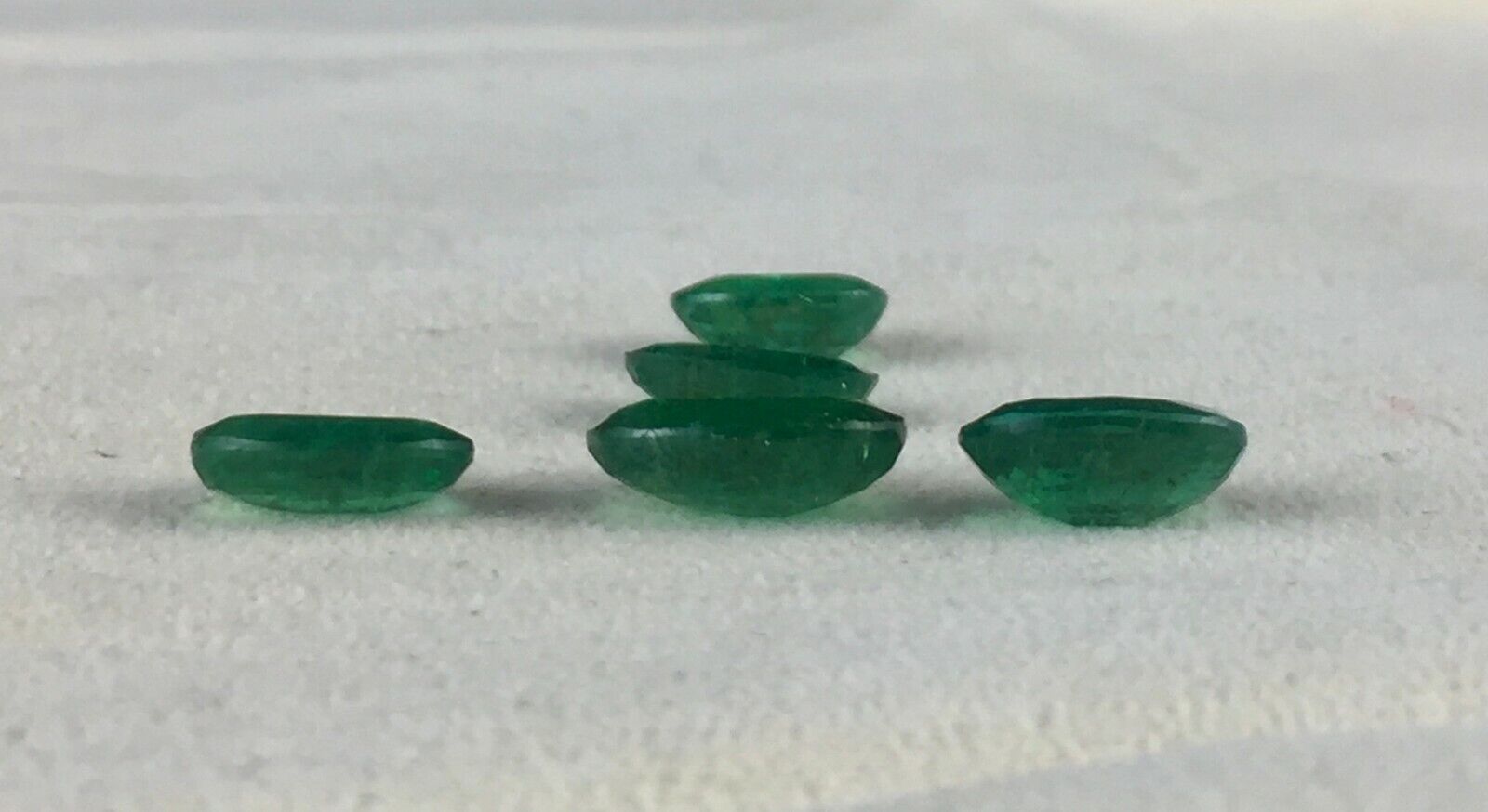 EARTH MINED NATURAL ZAMBIA EMERALD OVAL CUT 5 PCS 10 CTS GEMSTONE DESIGNING SET