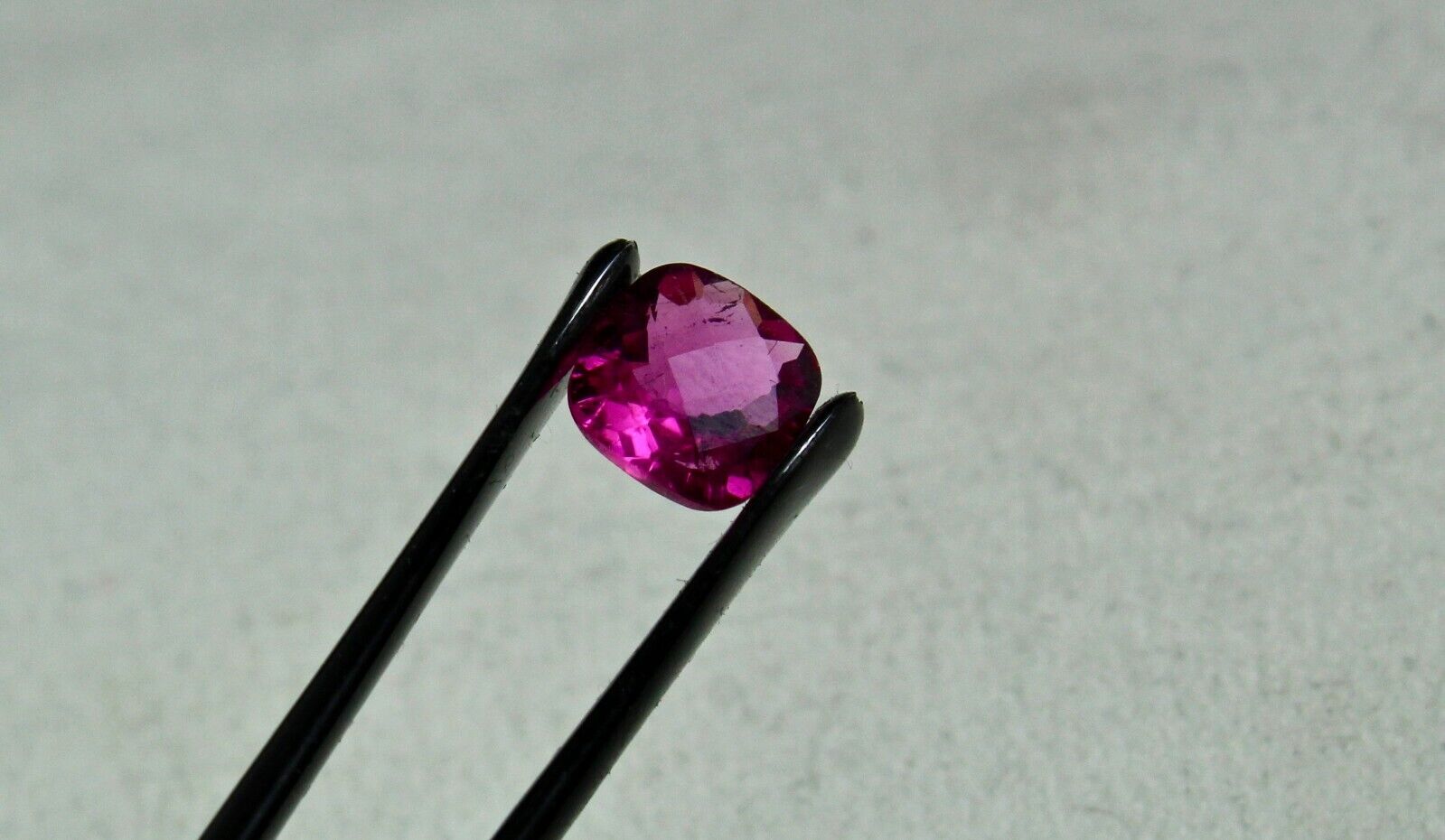 NATURAL RUBELLITE PINK TOURMALINE CUSHION CUT 3 PC 4 CARAT GEMSTONE RING PENDANT