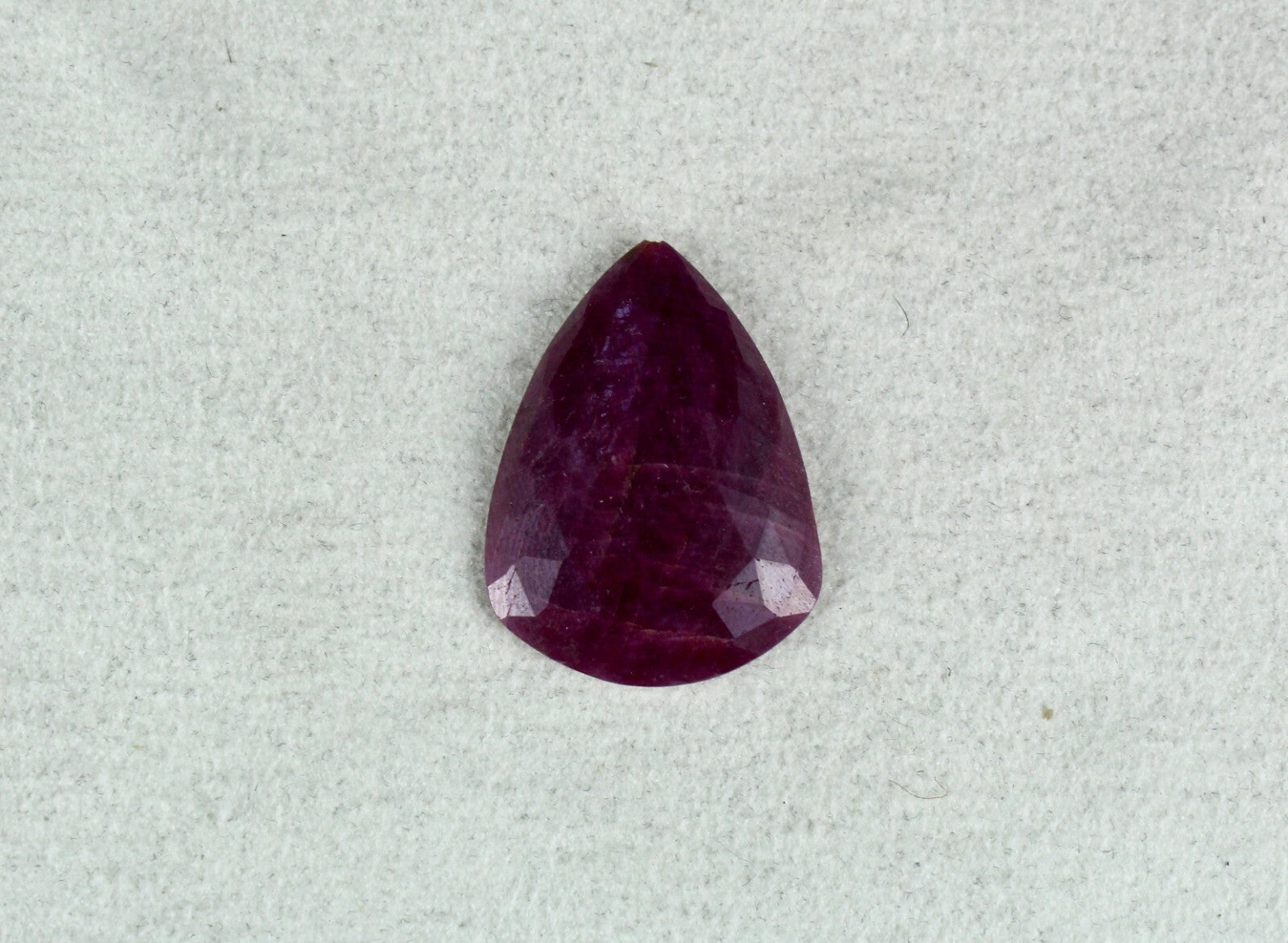 Natural Unheated Ruby Fancy Faceted Cabochon 27 Ct Gem Pendant For Designing