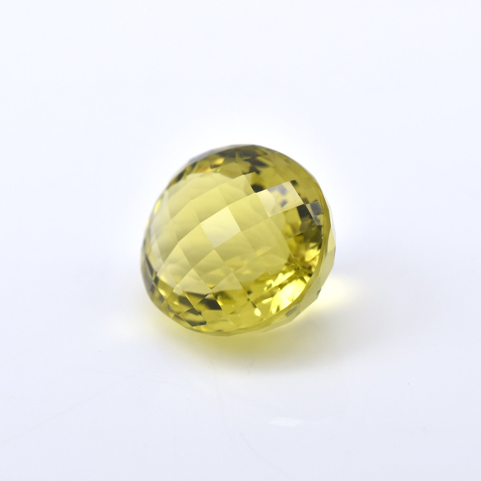 Natural Green Gold Lemon Quartz 23.60 Ct Oval Cut Gemstone Ring Pendant