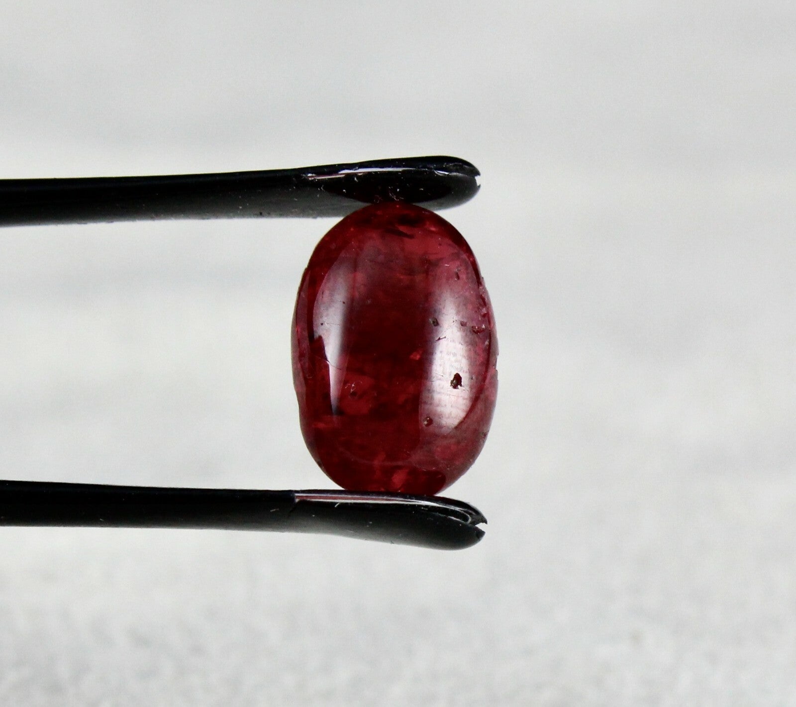 Certified Natural Red Spinel Cabochon 13x9mm Oval 4.88ct Gemstone Ring Pendant
