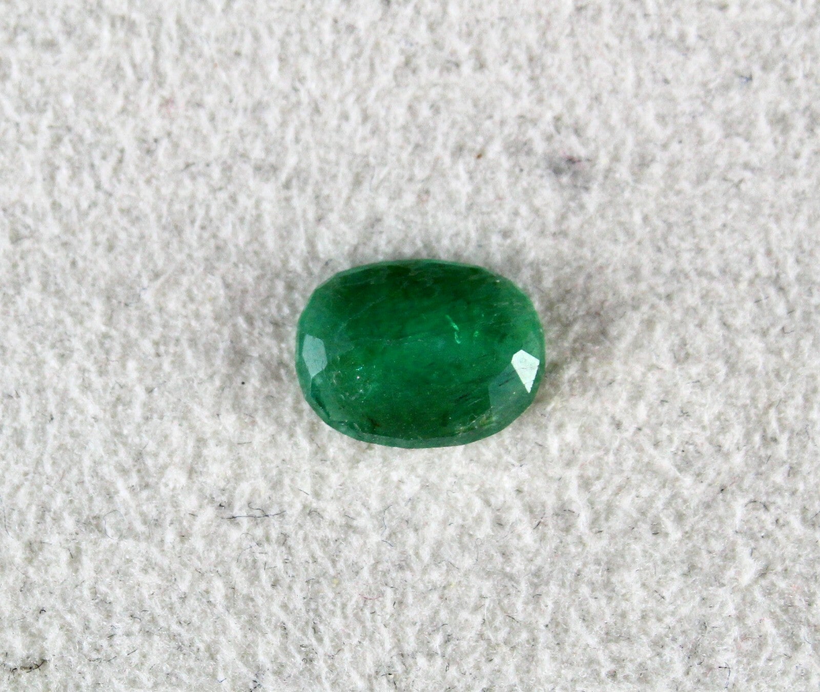 9x7mm Oval Emerald 1.22ct Zambian Untreated Gemstone Ring Pendant