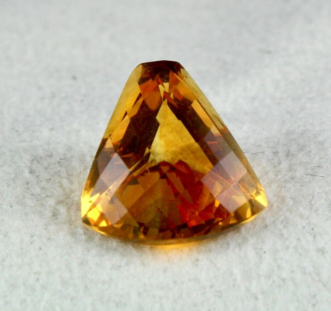 Natural Yellow Citrine Gemstone 13.33ct Fancy Cut Pendant Designing For Women