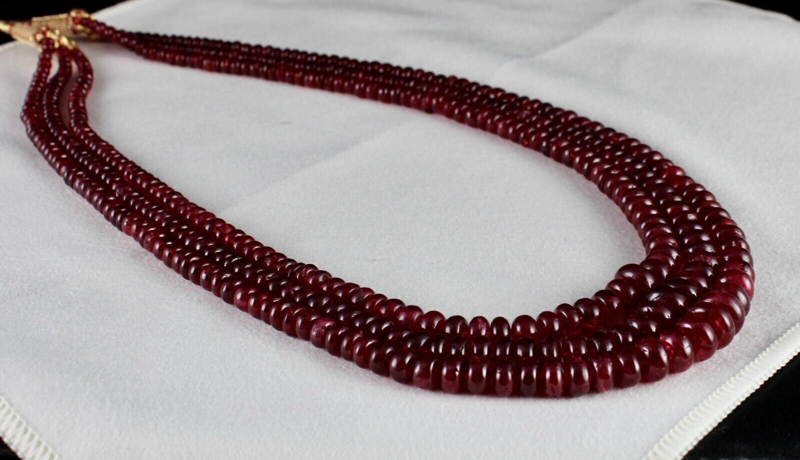 Natural Certified Spinel Beads Round 3 L 525 Ct Fine Gemstone Important Necklace