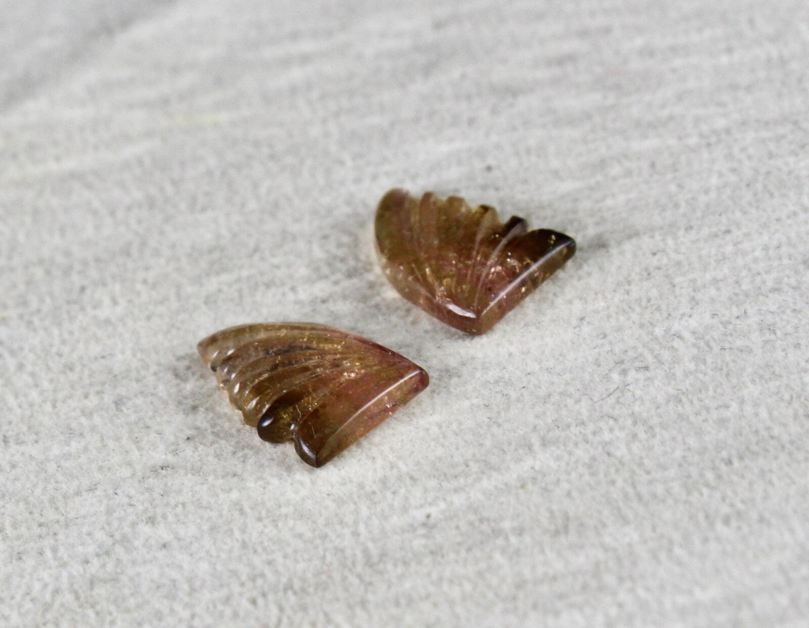 Natural Multi Color Tourmaline 7.70 Ct Carved Gemstone For Pendant Earring