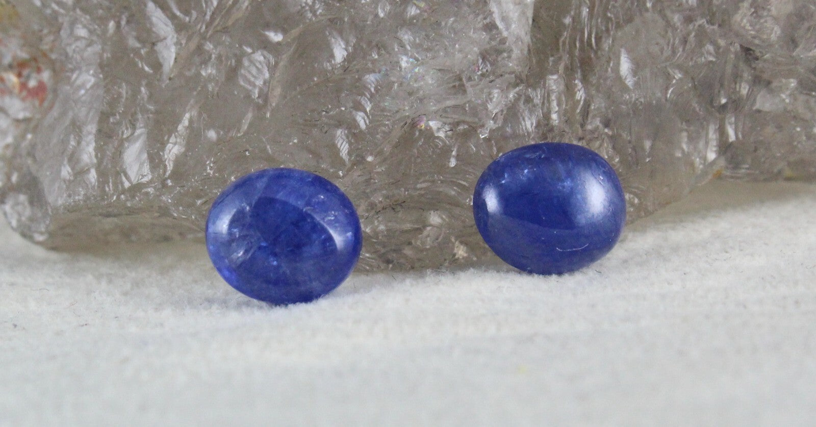 Certified Natural Blue Sapphire Oval Pair Gems 6.89ct Earring Design