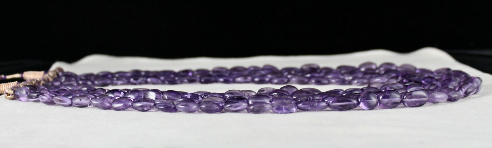 Natural Amethyst 1055 Ct Beads Long Nuggets Gemstone Fashion Necklace