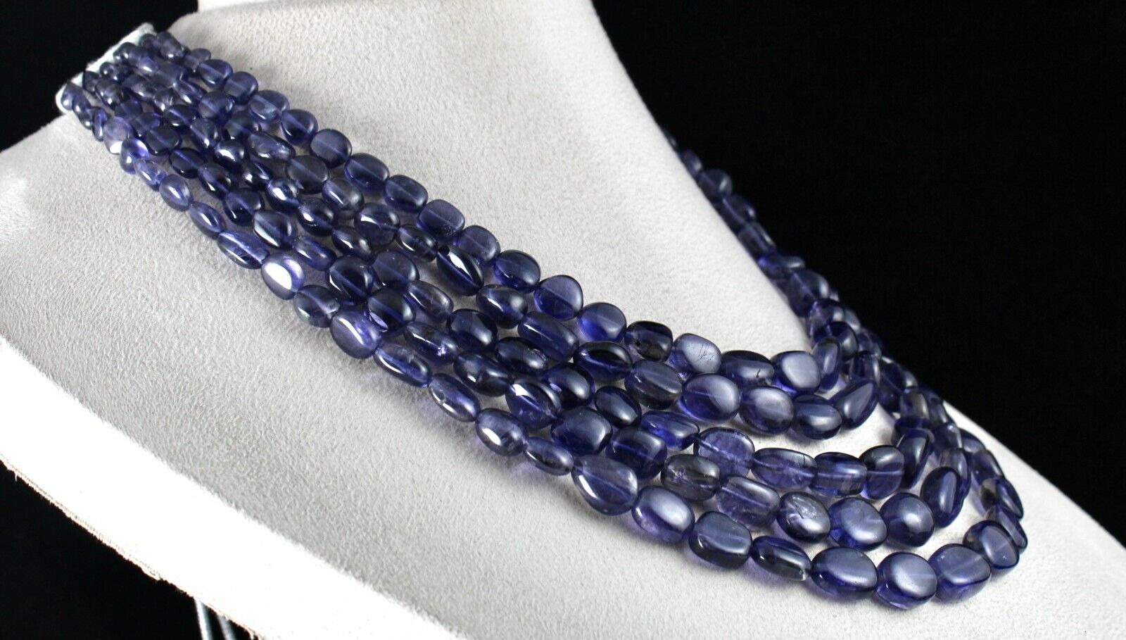 Natural Iolite Cabochon 5 L 846 Ct Finest Blue Gemstone Estate Party Necklace