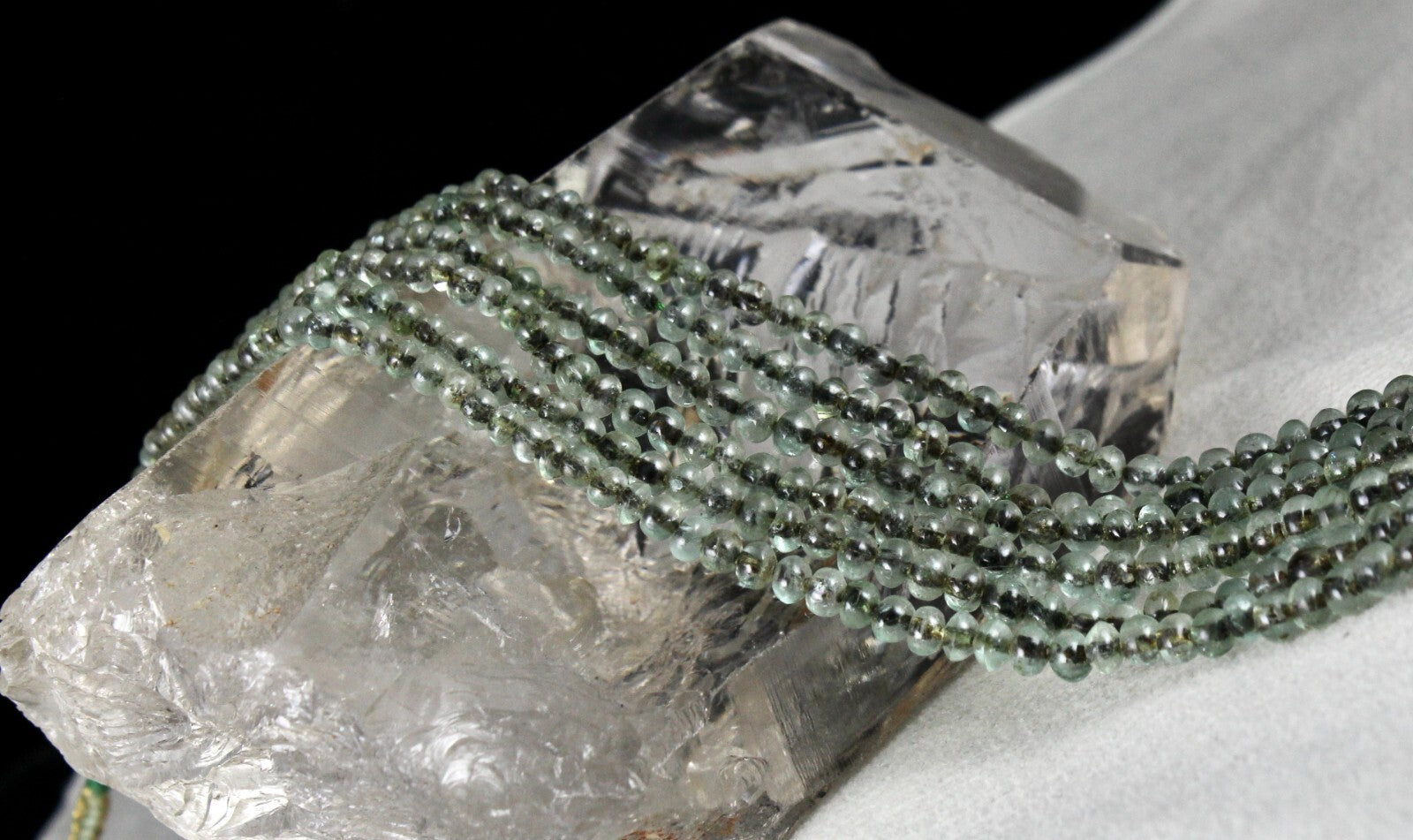 Antique Natural Emerald Beads 152 Ct Necklace Round Gemstone