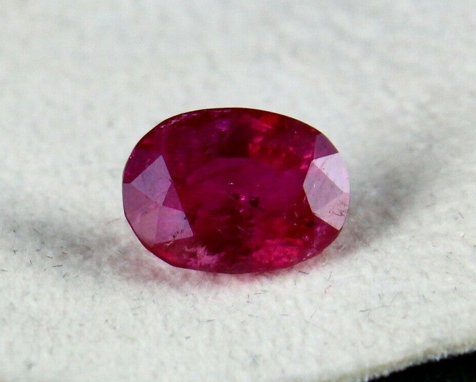 Certified Gtl Natural Unheat Burma Ruby 3.31 Ct Oval Cut For Ring Pendant