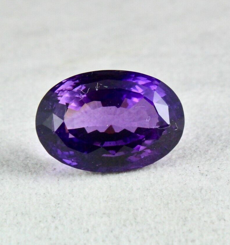 Natural Amethyst Cut Oval 24X16mm 36.75 Ct Semi Precious Gemstone Pendant Ring