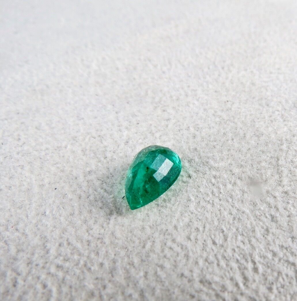 NATURAL ZAMBIAN EMERALD CUT PEAR 12 MM 2.87 CARATS GEMSTONE FOR RING PENDANT 