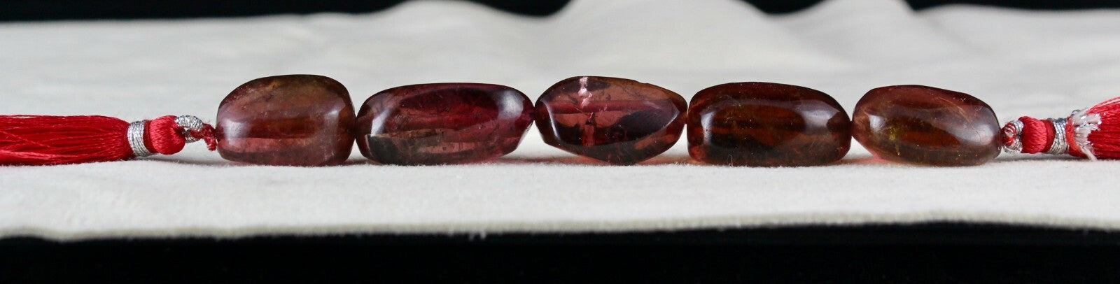 Certified Natural Multi Pink Tourmaline Beads 5 Pcs 167.70 Cts Drilled Gemstone