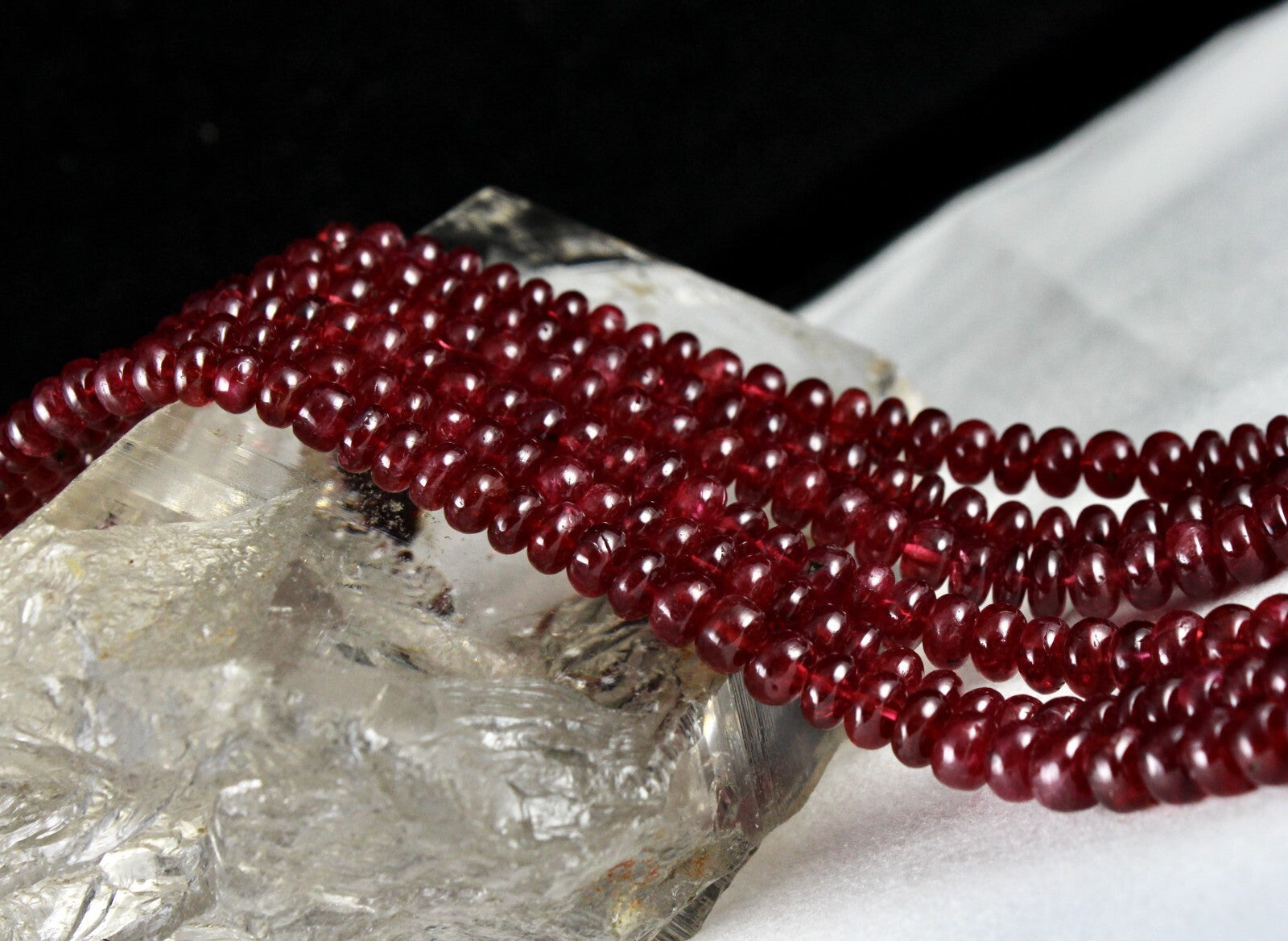 Certified Natural Spinel Beads Round 525 Ct Important Gemstone Necklace