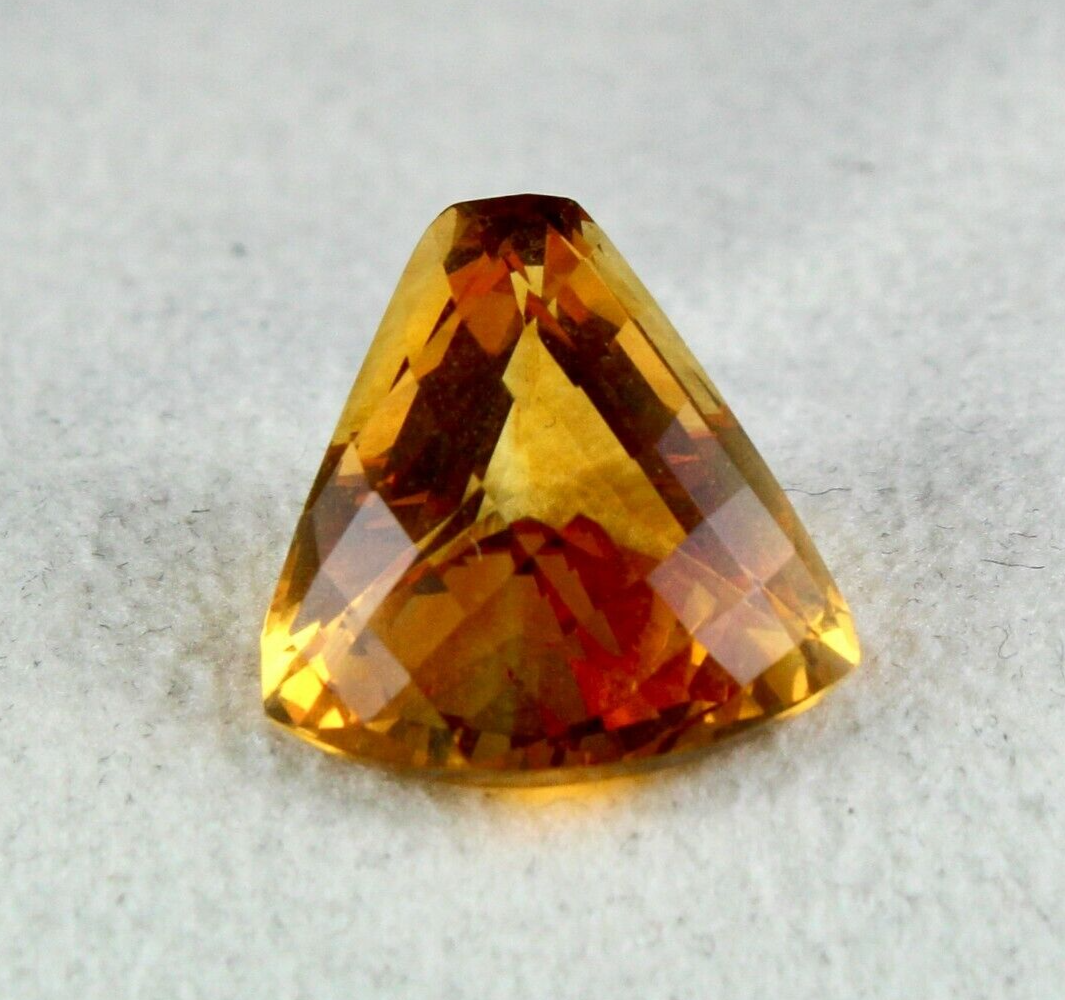 NATURAL YELLOW CITRINE FANCY FACETED CUT 13.33 CARATS GEMSTONE PENDANT DESIGNING