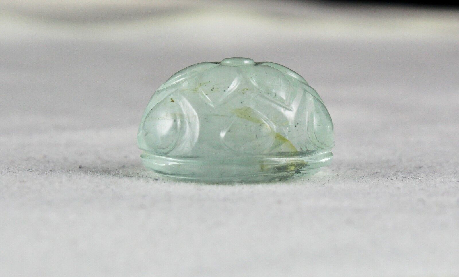 NATURAL BLUE AQUAMARINE CARVED OVAL 23X19 MM 45.15 CTS GEMSTONE FOR PENDANT RING