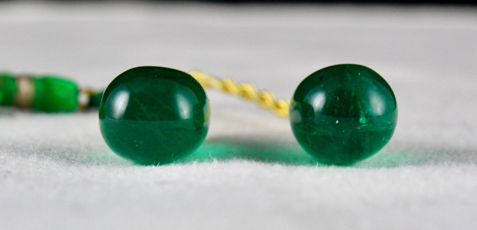 Certified Natural Emerald Tear Drop 35.54 Ct Loose Gemstone Pair Design Earrings