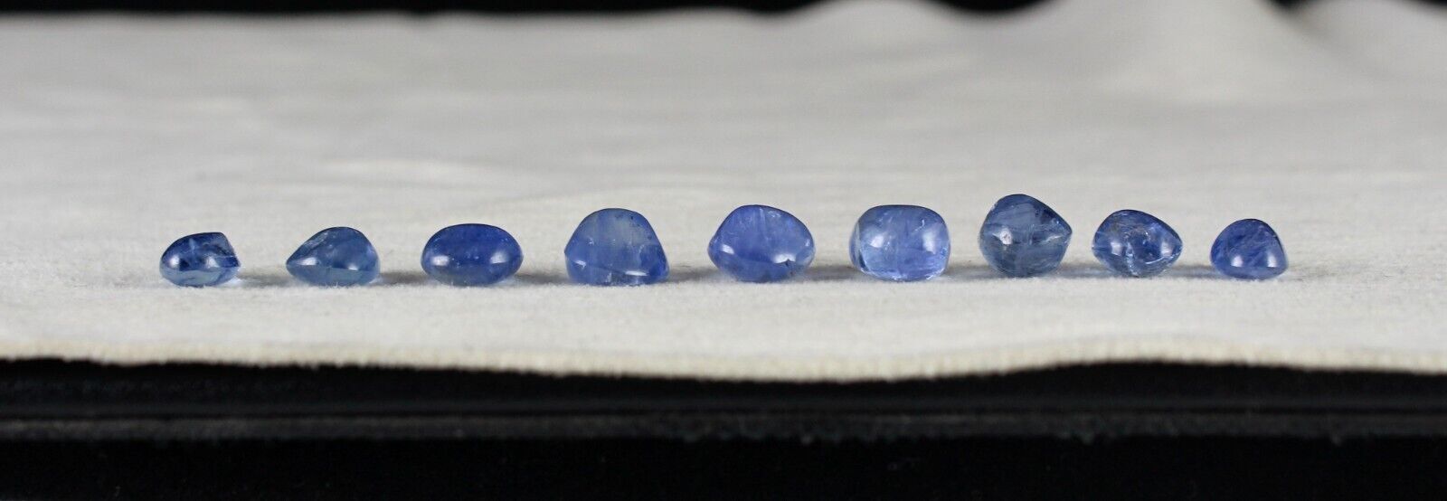 NATURAL BURMESE BLUE SAPPHIRE 9 PCS 31.69 CT OVAL LOOSE CABOCHON STONE BRACELET