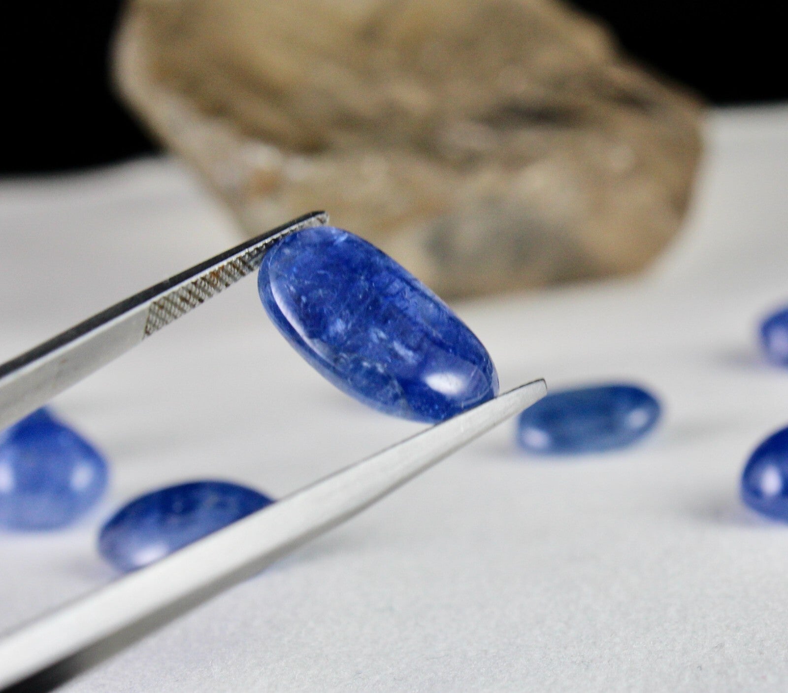 Certified Natural Blue Sapphire Cabochon 156.87 Ct Gemstone Set 12 Pc