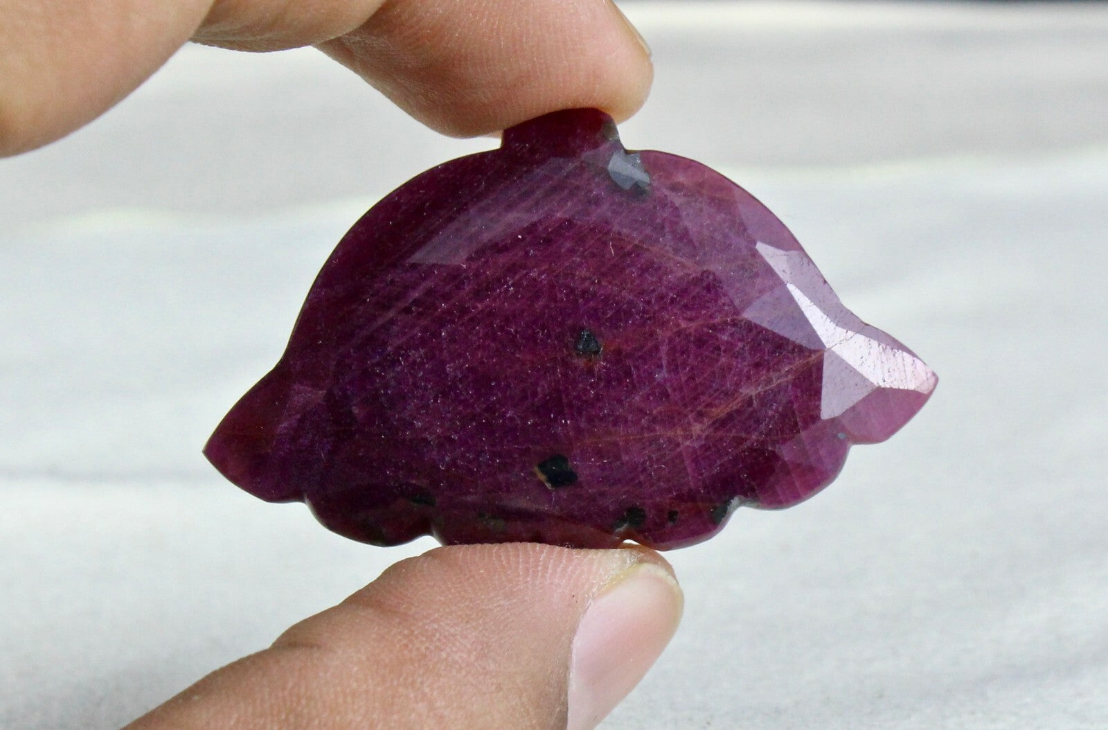 Unheated Natural Ruby Cabochon 89 Ct Loose Red Gemstone Designer Pendant