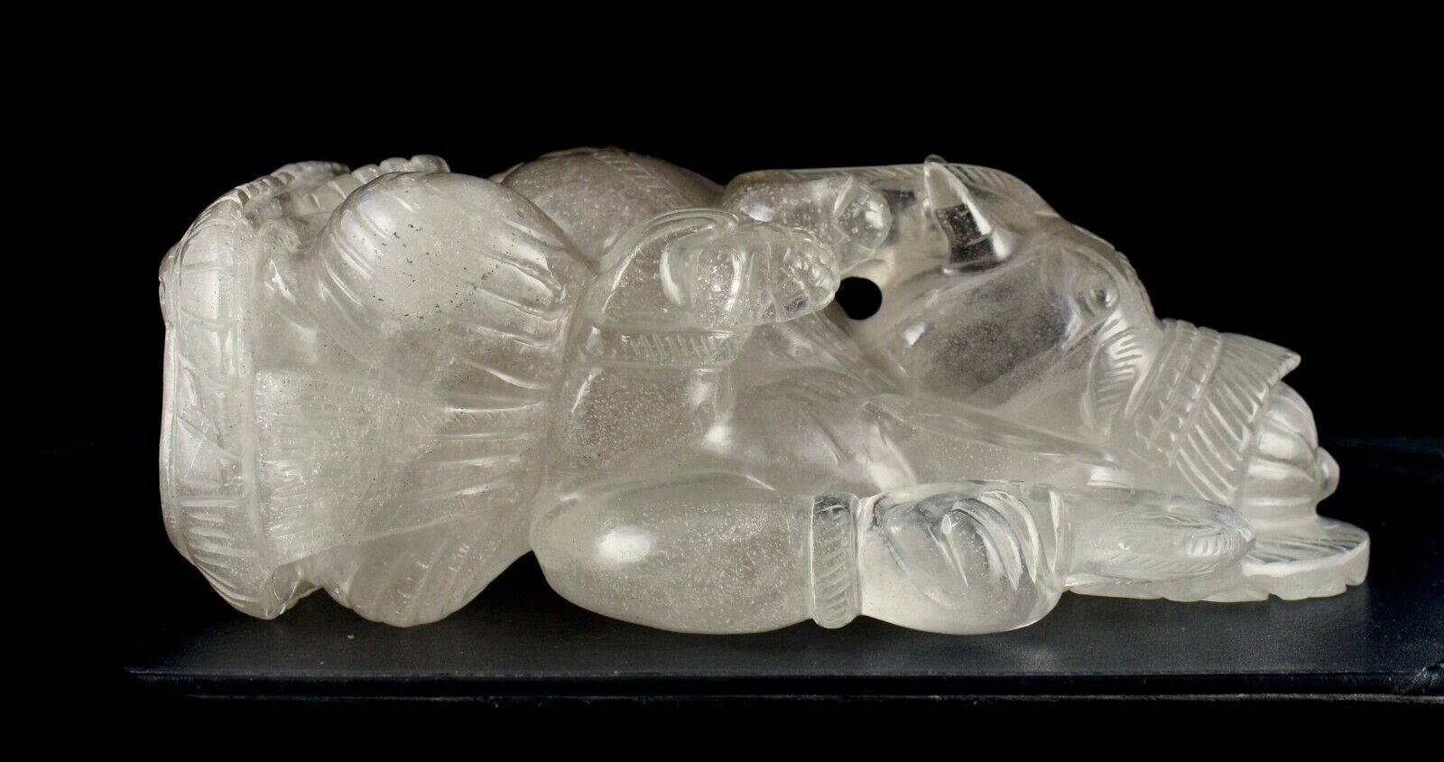 Lord Ganesha Statue 27400 Cts Natural Rock Crystal Quartz Gemstone Home Decor