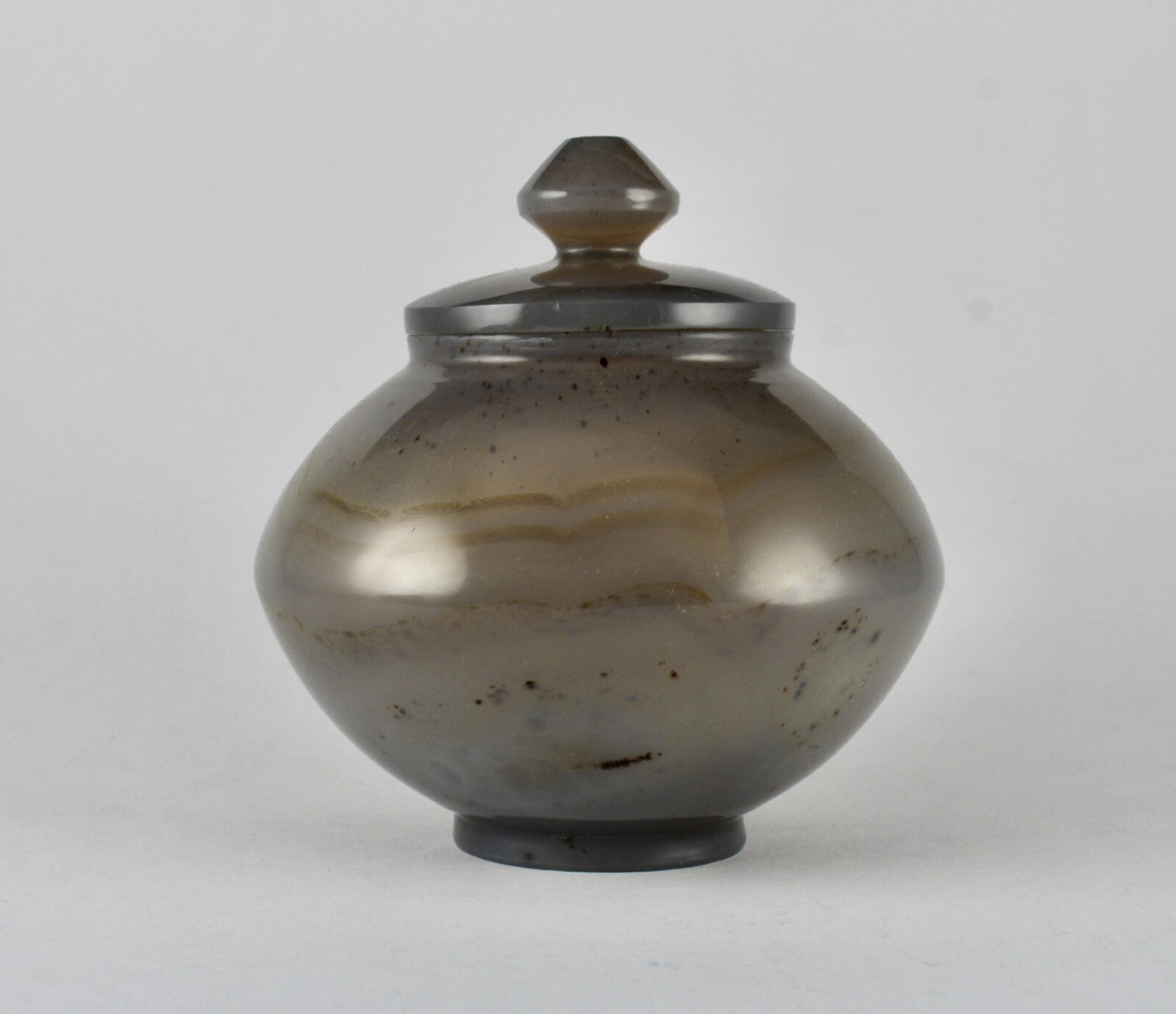 Certified 5" Handcrafted Carved Chalcedony 2935ct Gemstone Pot For Home Decor