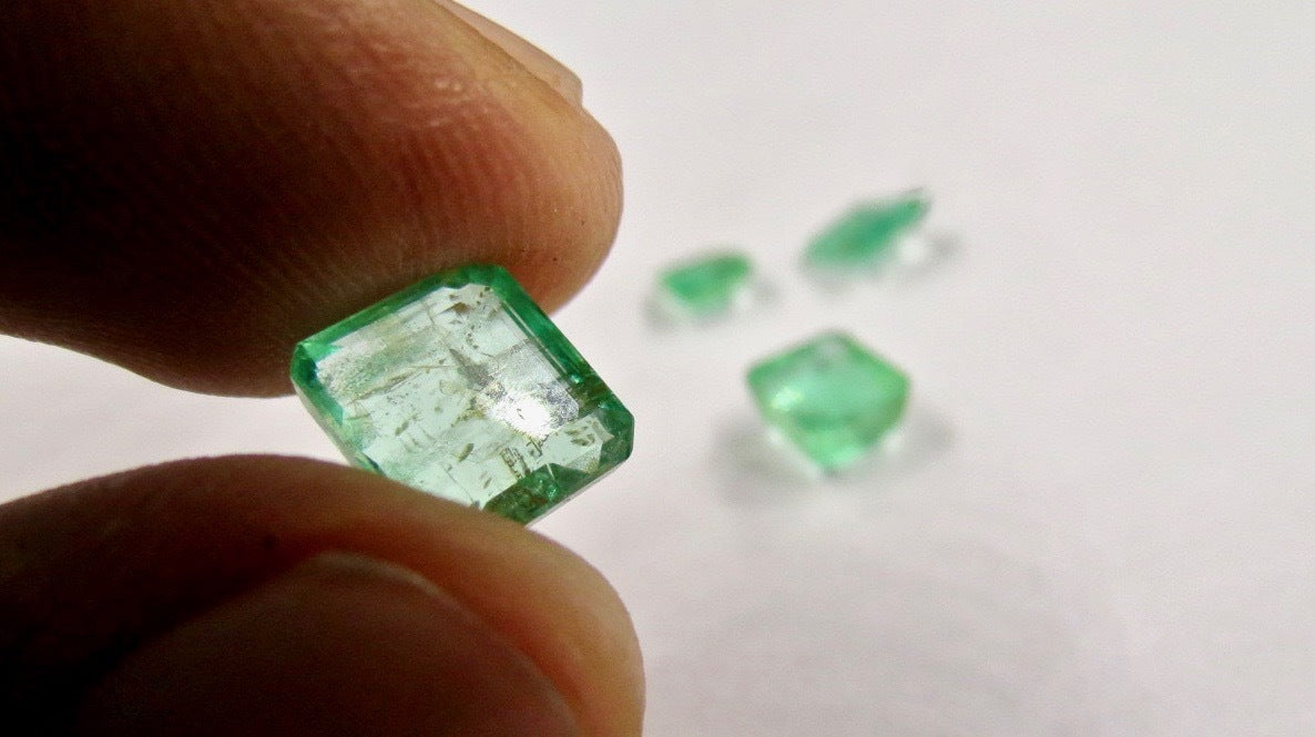 Certified Natural Colombian Emerald 5.79 Ct Octagon Cut Earrings Ring Pendant