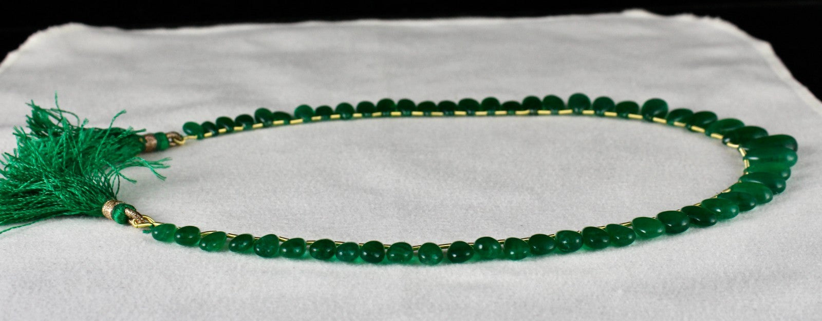 Certified Natural Emerald Teardrop Necklace 103.87 Ct Hanging Gemstone Designing