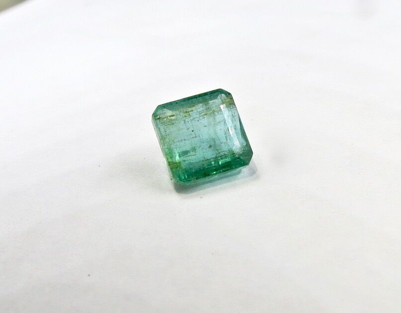 Vintage Natural Emerald Square Cut 4.23 Ct Loose Gemstone Design Ring Pendant