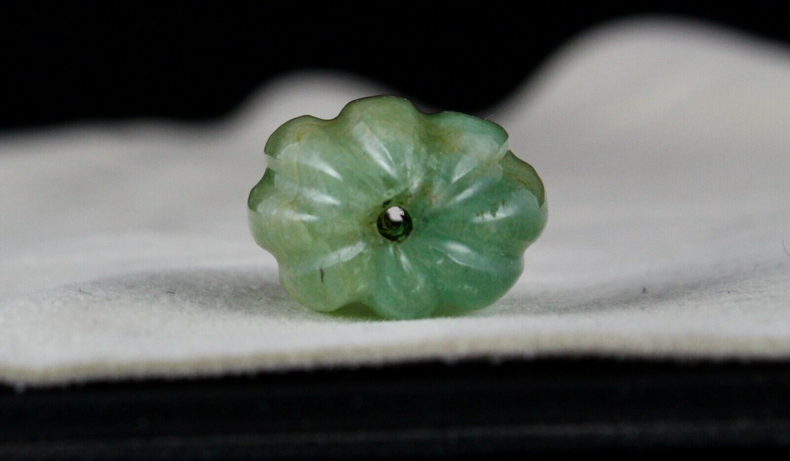 Natural Emerald Carved Melon Bead Hanging 51.63 Cts Gemstone Designing Pendant