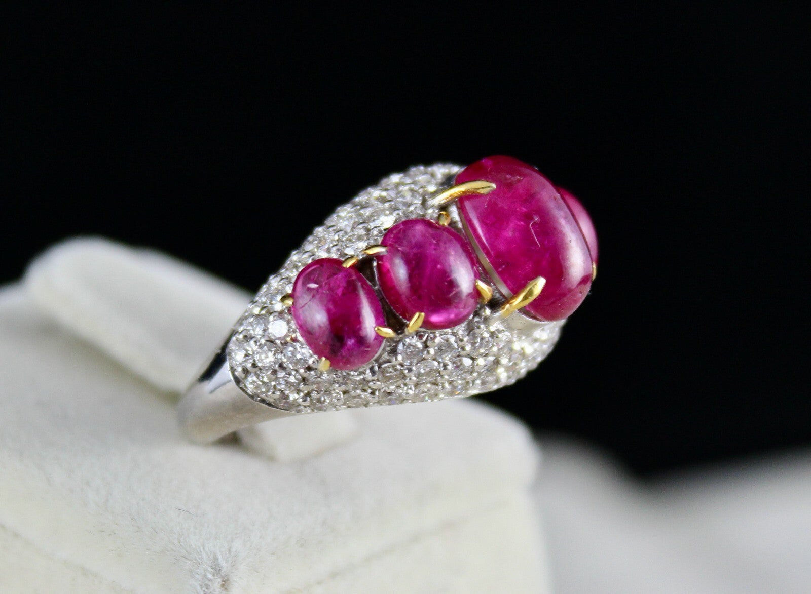 Certified Natural Ruby Diamond 18k Gold Ring 10ct Untreated Burma Gemstone