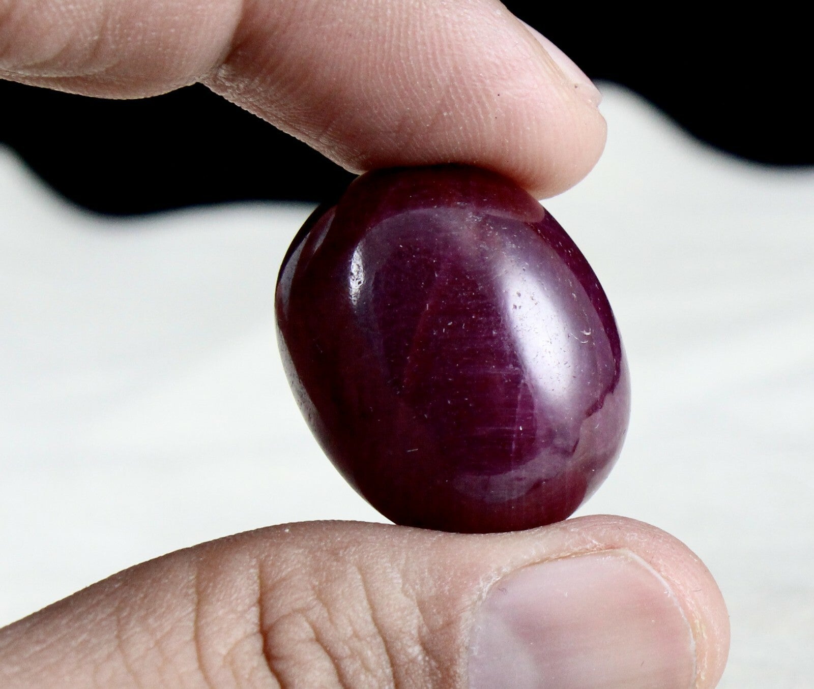 Certified Natural Ruby Oval Cabochon 76.77ct Untreated Gemstone Ring Pendant