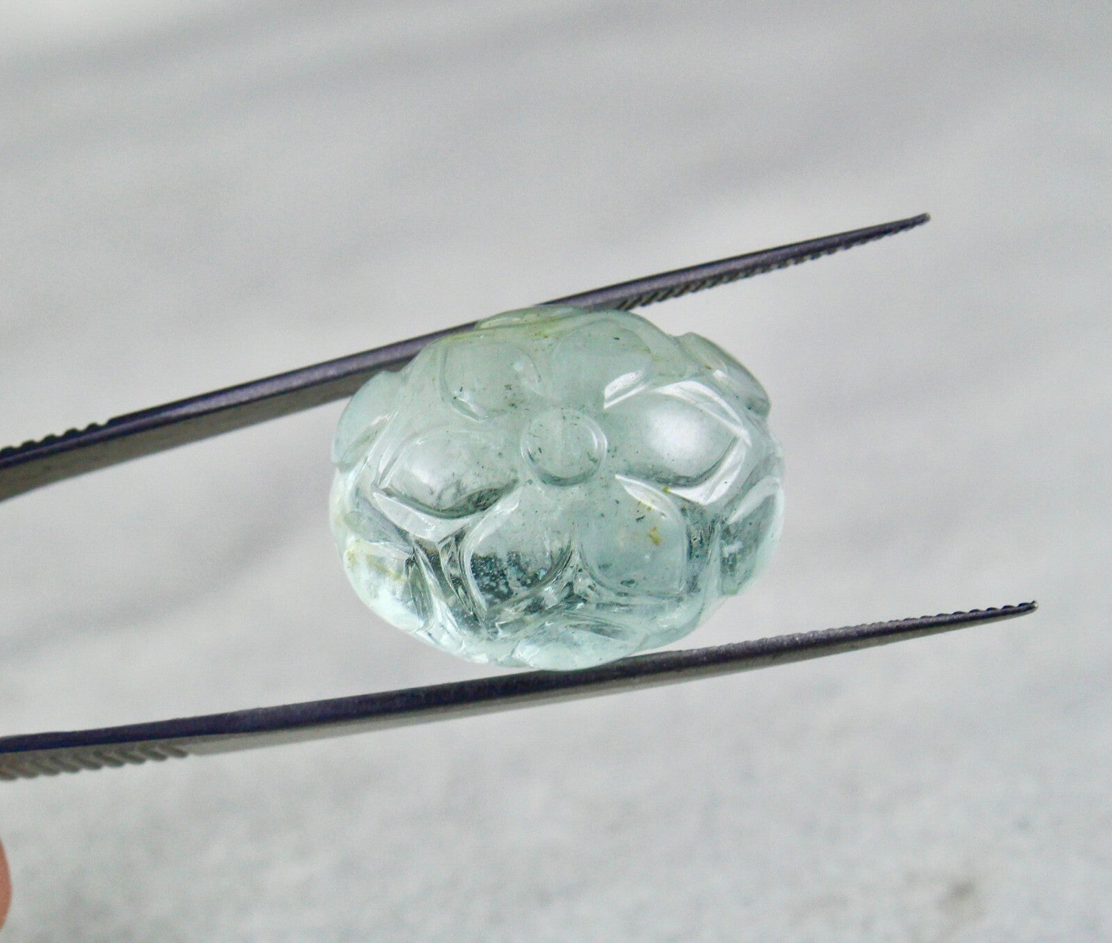 Certified Natural Blue Aquamarine 45.15 Ct 23x19mm Gemstone For Pendant Ring